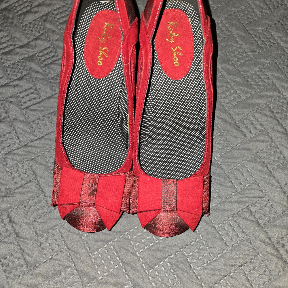 Red Peep Toe Heels